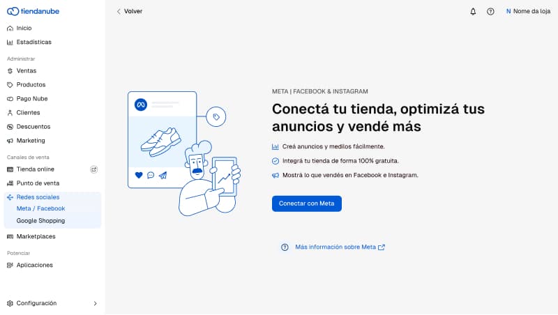 Imagen de la visualización del Initial Screen en desktop con layout horizontal y espaciado amplio