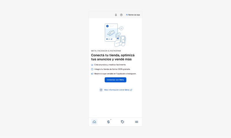 Imagen de la visualización del Initial Screen en mobile con layout vertical y ajustes de responsividad